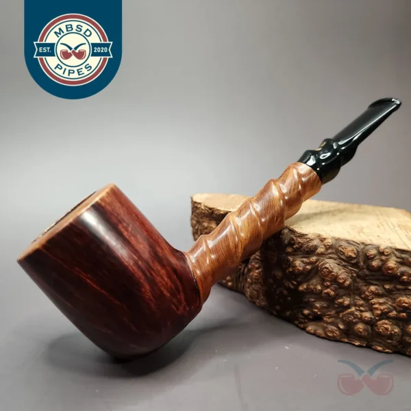 Radice Rubino Spiral Shank Lovat Estate Briar Pipe, Italian Estates