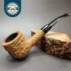 Savinelli Punto Oro Corallo 121 KS Bent Pot Estate Briar Pipe, Italian Estates