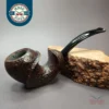 HS Studio Sandblasted Cobra Estate Briar Pipe, Unsmoked