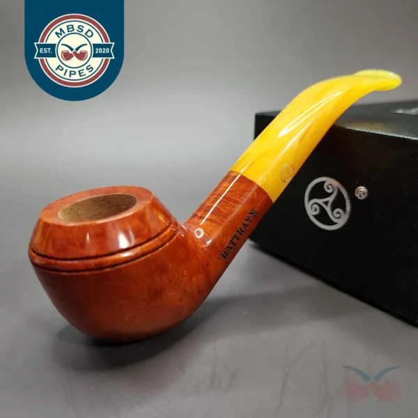 Rattray's Angels' Share 105 Smooth Rhodesian Estate Briar Pipe, Unsmoked, 9mm