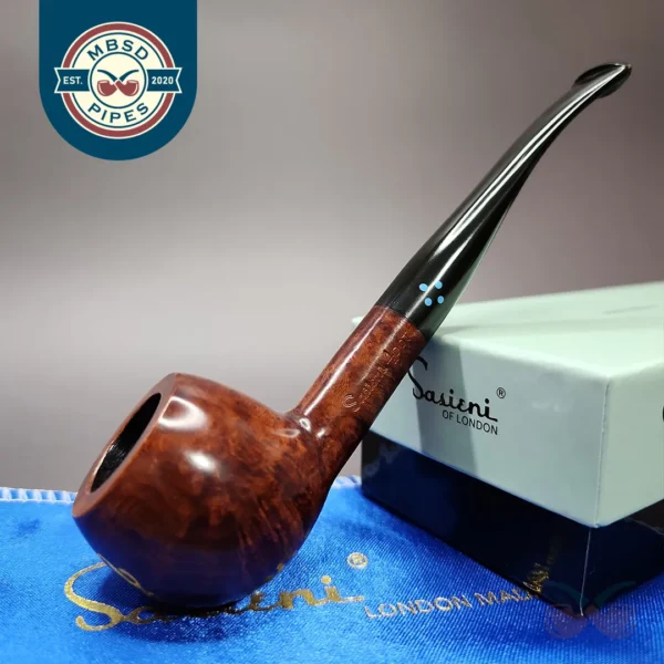 Sasieni 4 Dot Walnut 9 Smooth Prince Estate Briar Pipe, Unsmoked