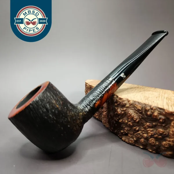Stanwell Brushed Partially Rusticated Billiard Estate Briar Pipe, Danish Estates