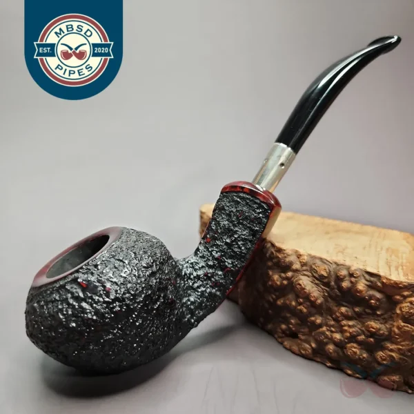 Nording 2001 Hunting Pipe Rusticated Mallard Estate Briar Pipe, Danish Estates
