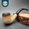Kiko Rusticated Bent Billiard Estate African Block Meerschaum, Other Estates