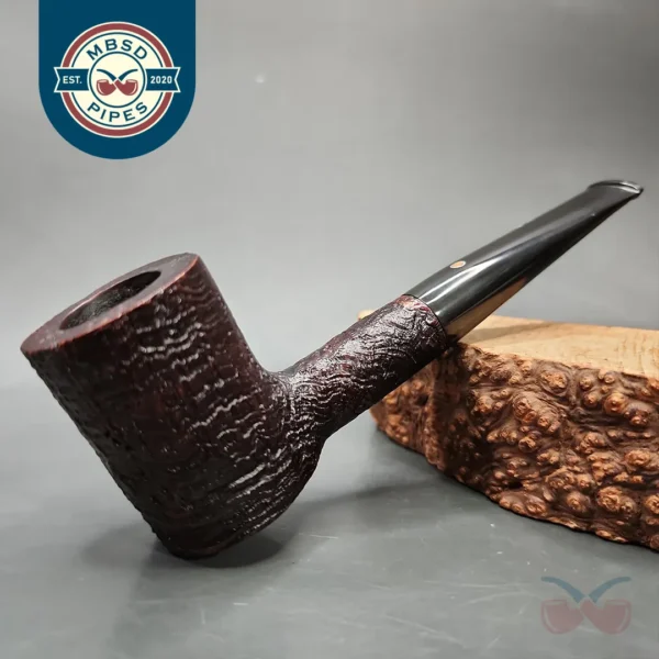 Ashton Pebble 2006  Grain XX Sandblasted Poker Estate Briar Pipe, English Estates