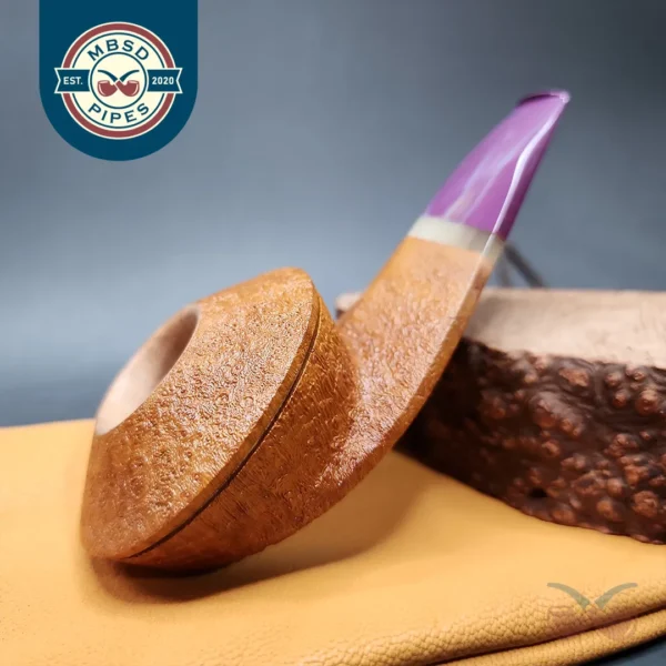 Martin Cermak Sandblasted Eskimo Estate Briar Pipe, Unsmoked