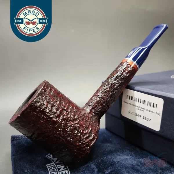 Savinelli Unica U36 Rusticated Poker Briar Pipe, 6mm, New