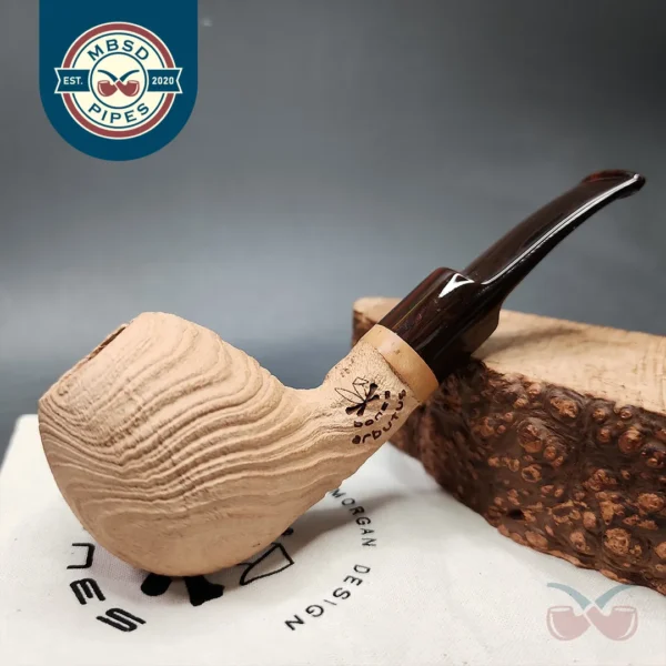 Morgan Bones Arbutus Apple Strawberry Briar Pipe, New