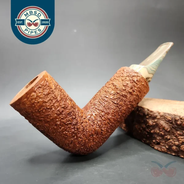 2016 Laughing Moon Reverse Calabash Stack Handmade Briar Pipe, Unsmoked