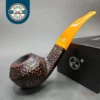 Rattray's Six Friends 6 Rusticated Bent Bulldog Estate Briar Pipe, Unsmoked, 9mm