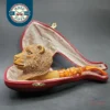 MBSD Meerschaum Masters by Kenan Bear Handmade Block Meerschaum Pipe, New