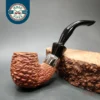 Savinelli Dry System 3613 Rusticated Bent Billiard Estate Briar Pipe, Italian Estates