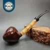 HS Studio Signature Smooth Acorn w/ Bamboo Estate Briar Pipe, Unsmoked