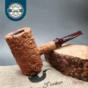 Pipe Tristan Granite Rusticated Poker Handmade Briar Pipe, New