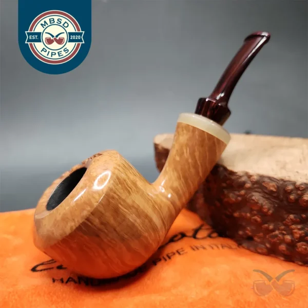 La Biota Smooth Dublin w/ Horn Handmade Briar Pipe, New