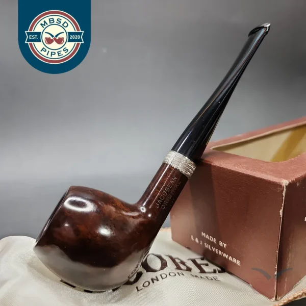 Jacobean Original by Les Wood Smooth Apple Estate Briar Pipe, Unsmoked