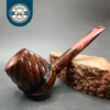 Andrey Kharitonov Swirl Brandy Handmade Briar Pipe, New