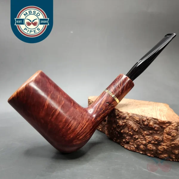 Ascorti KS Smooth Stack Billiard Estate Briar Pipe, Italian Estates