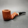 Michal Novak Smooth Spiral Carved Billiard Estate Briar Pipe, Unsmoked - Image 3