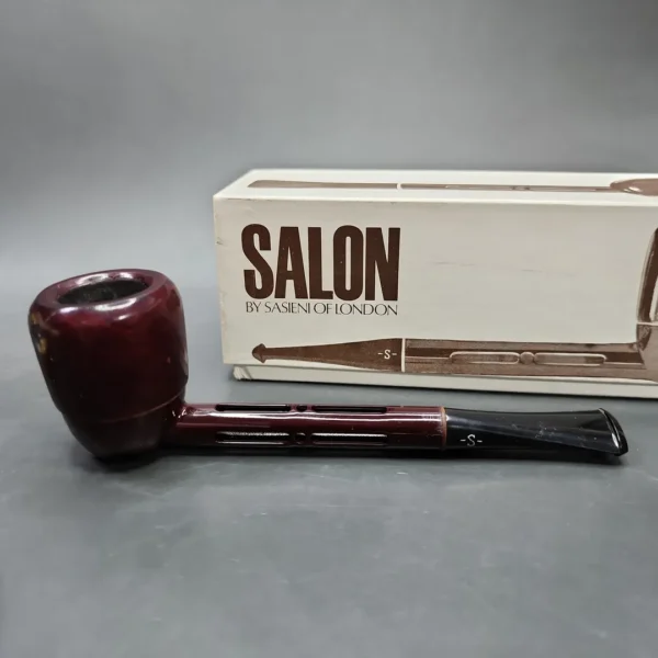 1960s Salon by Sasieni w/ 3 Extra Bowls, Metal Frame Pipe, Unsmoked - Image 3