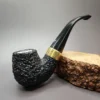 Barling Bent Billiard African Block Meerschaum Pipe, Unsmoked - Image 3