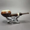 Sebastian Heck Squat Rhodesian w/ Elforyn Handmade Briar Pipe, New - Image 3