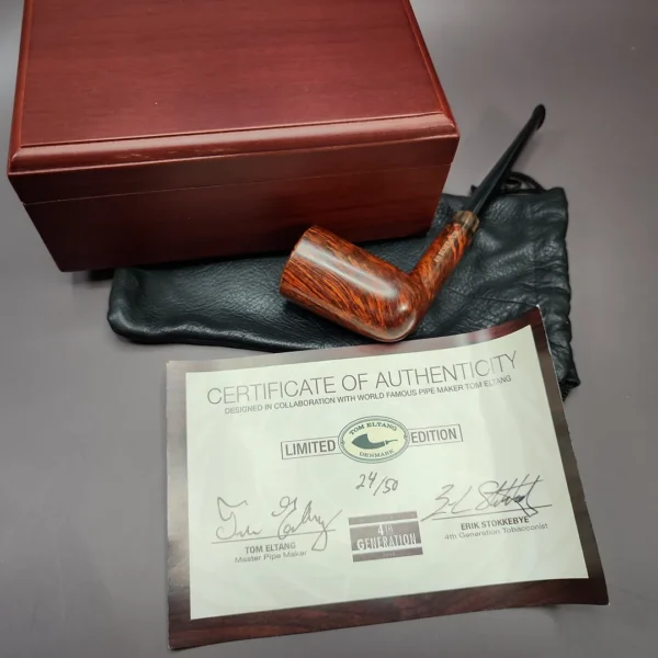Tom Eltang for 4th Generation Smooth Arne w/ Horn Estate Briar Pipe, Unsmoked - Image 3