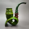 Mutcat Large Green "Swimming Calabash" Handmade Pipe, New - Image 3