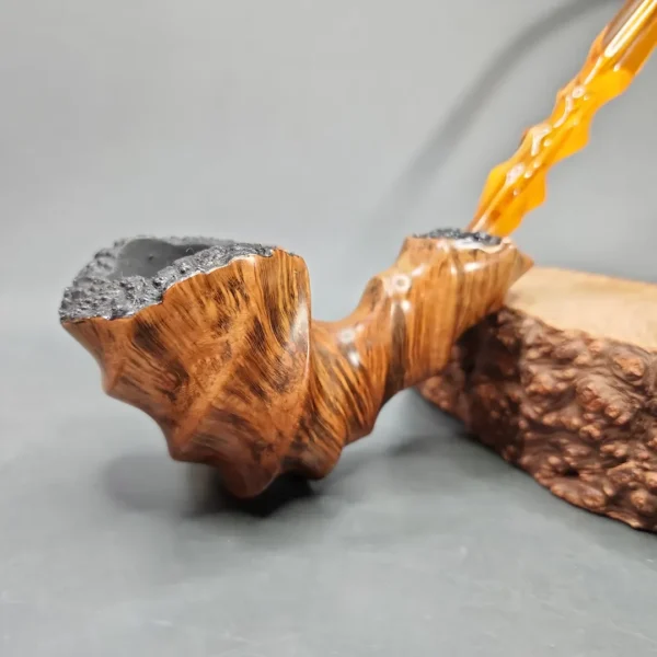 2020 Boswell's Smooth Freehand Churchwarden Estate Briar Pipe, American Estates - Image 3