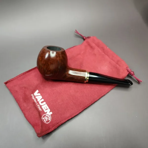 Vauen 3212 Smooth Apple w/ Hex Shank Estate Briar Pipe, Unsmoked, 9mm - Image 3