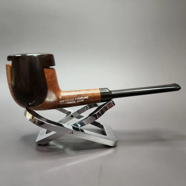 Hurricane Standard 130 Wind Cap Smooth Billiard Estate Briar Pipe, English Estates - Image 3