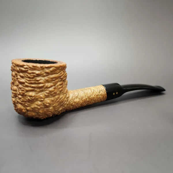 Savinelli Punto Oro Corallo 121 KS Bent Pot Estate Briar Pipe, Italian Estates - Image 3