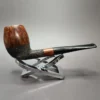 WO Larsen Partially Rusticated Egg Estate Briar Pipe, Danish Estates - Image 3