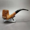 Parker Golden Bark Sandblasted Bent Billiard Estate Briar Pipe, English Estates - Image 3