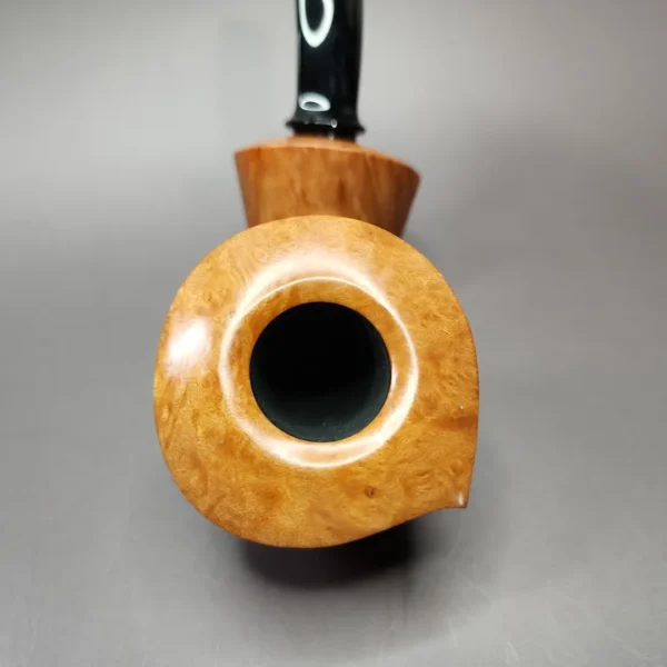 HS Studio Smooth Asymmetrical Dublin Sitter Estate Briar Pipe, Unsmoked - Image 3