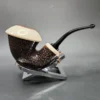 HS Studio Rusticated Calabash Estate Briar Pipe, Unsmoked - Image 3