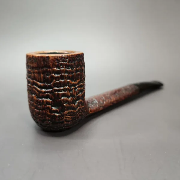 Savinelli Giubileo d'Oro Straight Grain Fiammata 814 KS Estate Briar Pipe, Italian Estates - Image 3