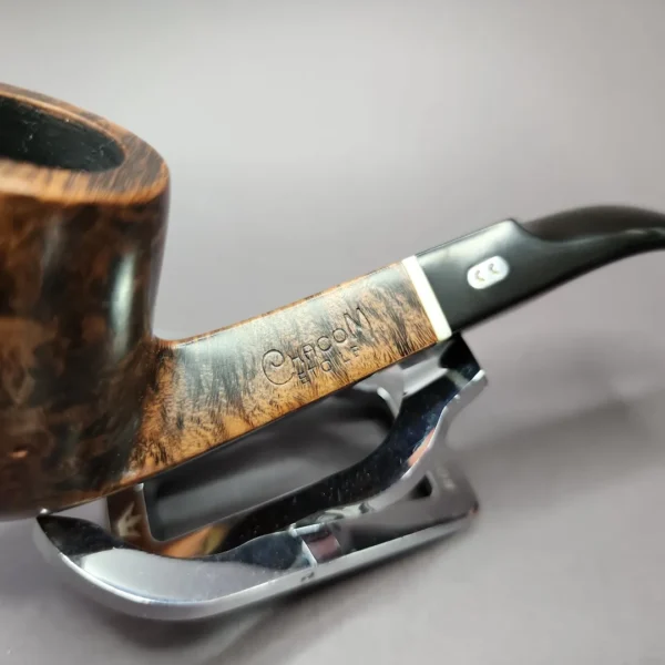 Chacom Etoile 101 Smooth Bent Billiard Estate Briar Pipe, French Estates - Image 3