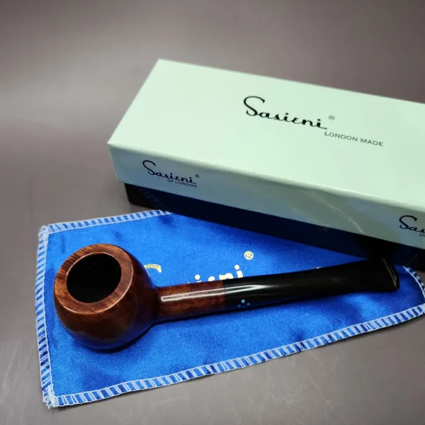 Sasieni 4 Dot Walnut 9 Smooth Prince Estate Briar Pipe, Unsmoked - Image 3