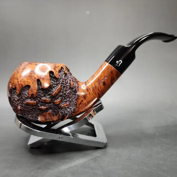 Design Berlin Handmade Bent Apple Estate Briar Pipe, German Estates - Image 3