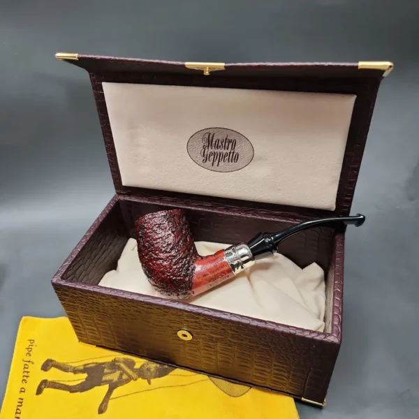 Mastro Geppetto 2024 Pipe of the Year Rusticato Estate Briar Pipe, Unsmoked - Image 3