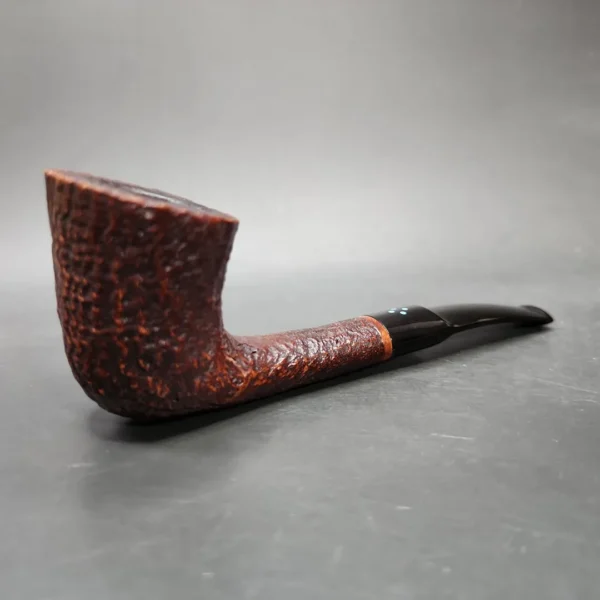 Sasieni 4 Dot Ruff Root Dark Sandblasted Dublin Estate Briar Pipe, French Estates - Image 3