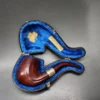 Pre-Kaywoodie KBB Blue Line Bakelite Bent Billiard Estate Briar Pipe, Unsmoked - Image 3