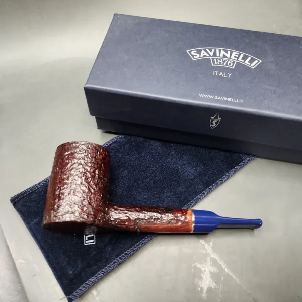 Savinelli Unica U36 Rusticated Poker Briar Pipe, 6mm, New - Image 3