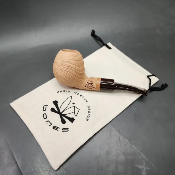 Morgan Bones Arbutus Apple Strawberry Briar Pipe, New - Image 3