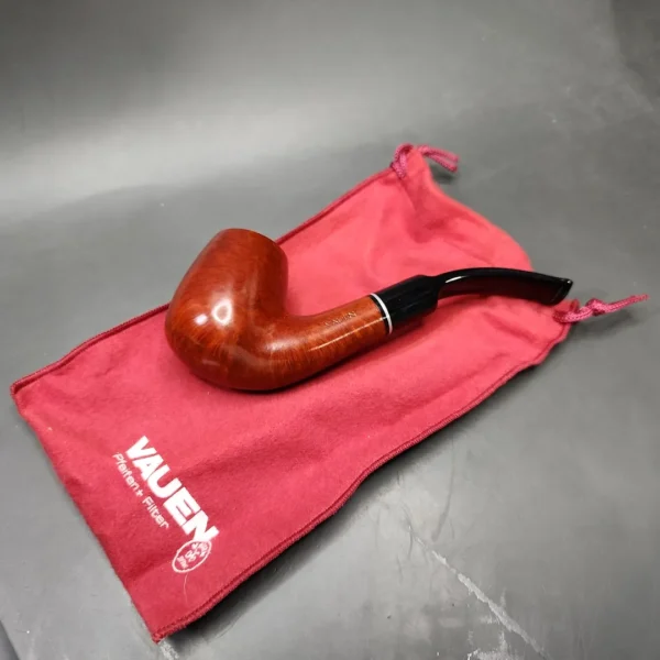 Vauen 3906 Smooth Bent Billiard Estate Briar Pipe, Unsmoked, 9mm - Image 3