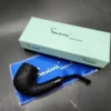 Sasieni 4 Dot Ruff Root Dark 43 Bent Billiard Estate Briar Pipe, Unsmoked - Image 3