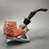 Savinelli Dry System 3613 Rusticated Bent Billiard Estate Briar Pipe, Italian Estates - Image 3