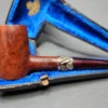 Pre-Kaywoodie KBB Blue Line Bakelite w/Gold Smooth Poker Estate Briar Pipe, Unsmoked - Image 3