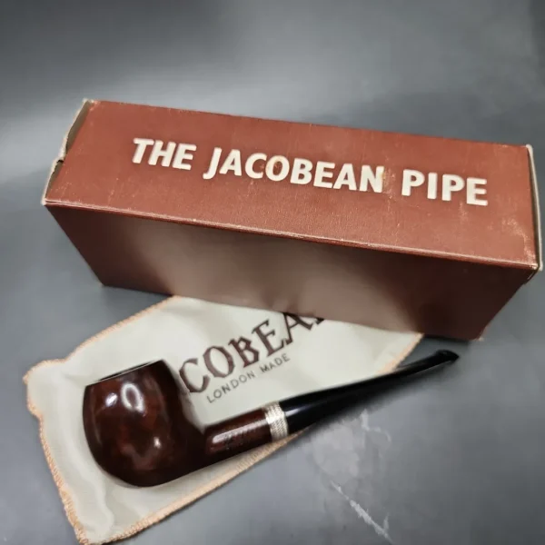 Jacobean Original by Les Wood Smooth Apple Estate Briar Pipe, Unsmoked - Image 3